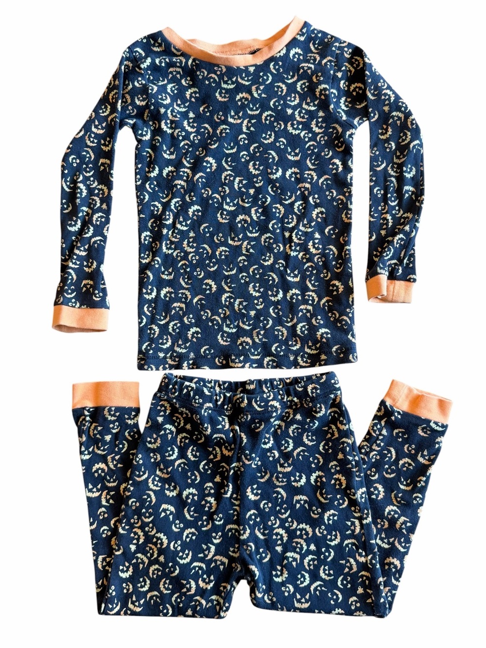 Burt’s Bees Kids Jack-O-Lantern Face Pajamas - Size 3T